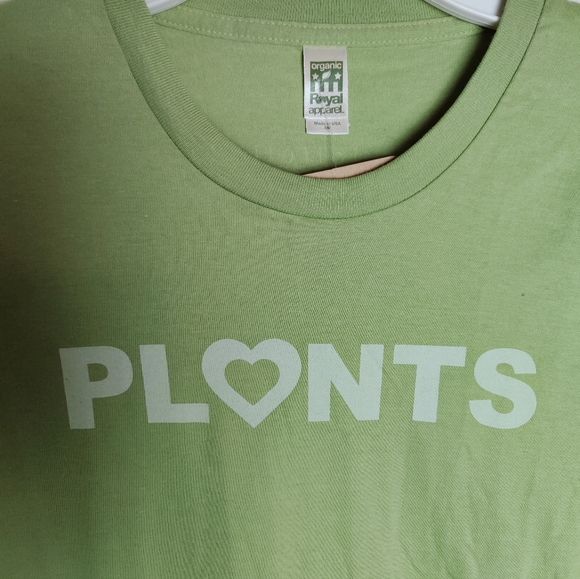 NWT be joiful! Green "Plants" Long Sleeve Crew Neck T-shirt, Sz S - Picture 2 of 9